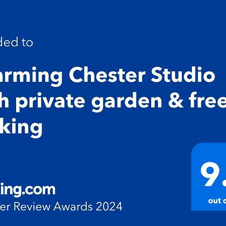 Charming Chester Studio With Private Garden & Free Parking Bagian luar foto